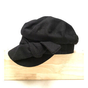 INC International Concepts Women's Twisted Cap One Size -Black